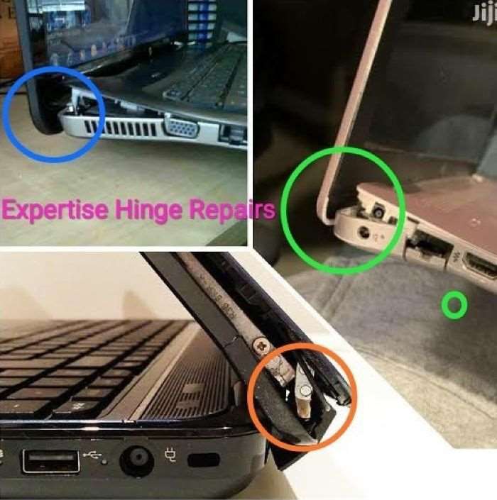 תיקון צירים שבורים של מסך מחשב נייד HP