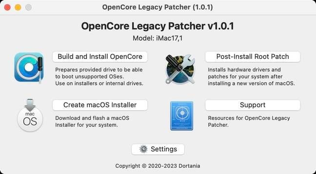 OpenCore Legacy Patcher